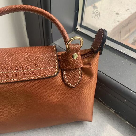 Longchamp Brown Leather Handbag - Picture 6 of 14